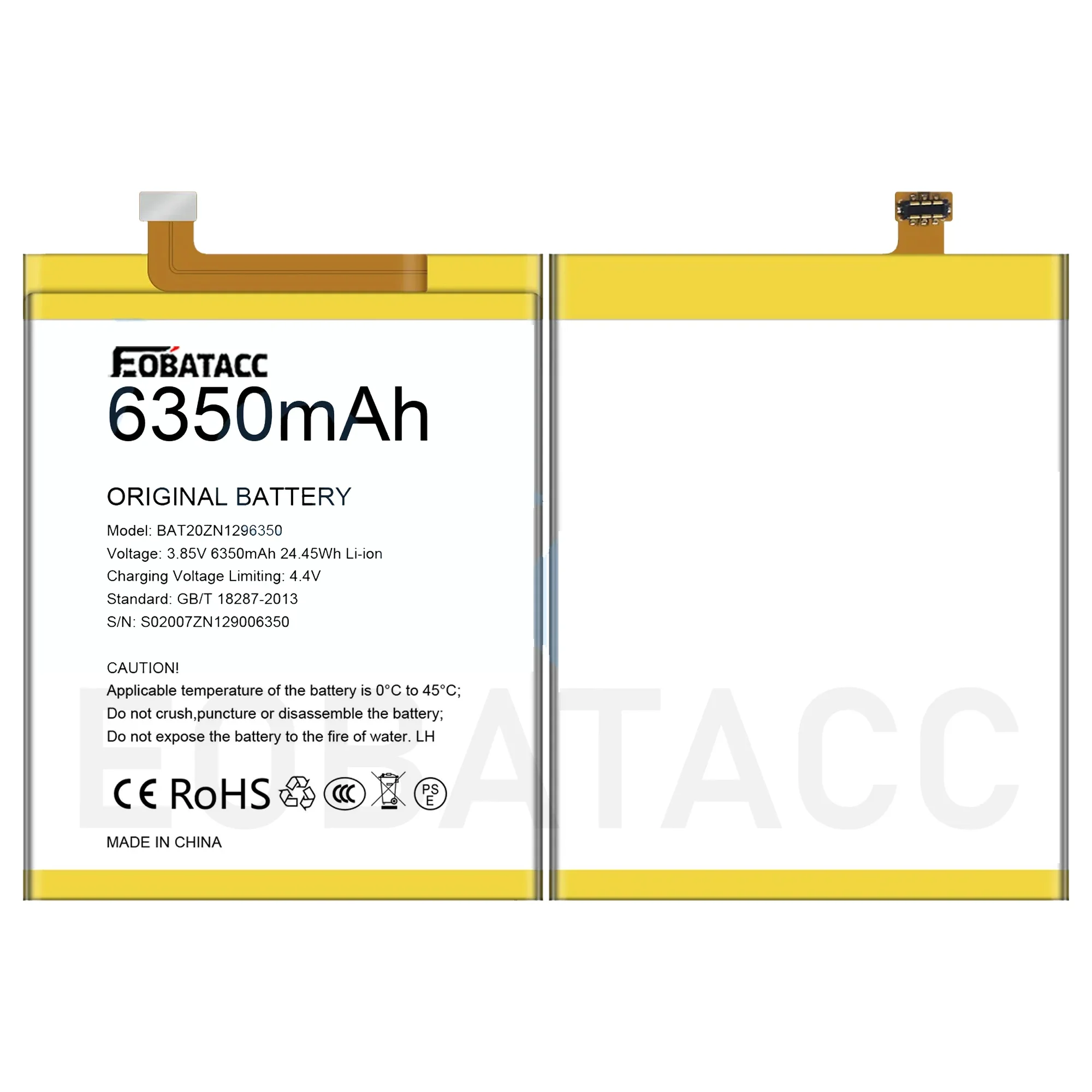 100% оригинал 6350 мАч BAT20ZN 1296350 Аккумулятор для DOOGEE S96 Pro Аккумуляторные батареи