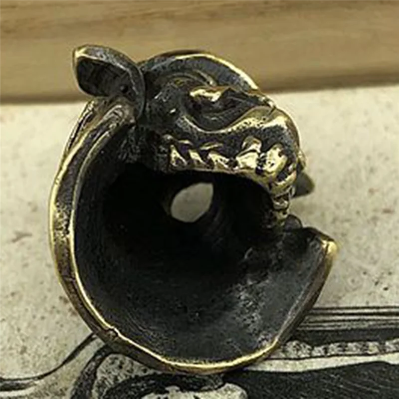 Латунная грима самурайский Паракорд нож бусины ежедневное использование