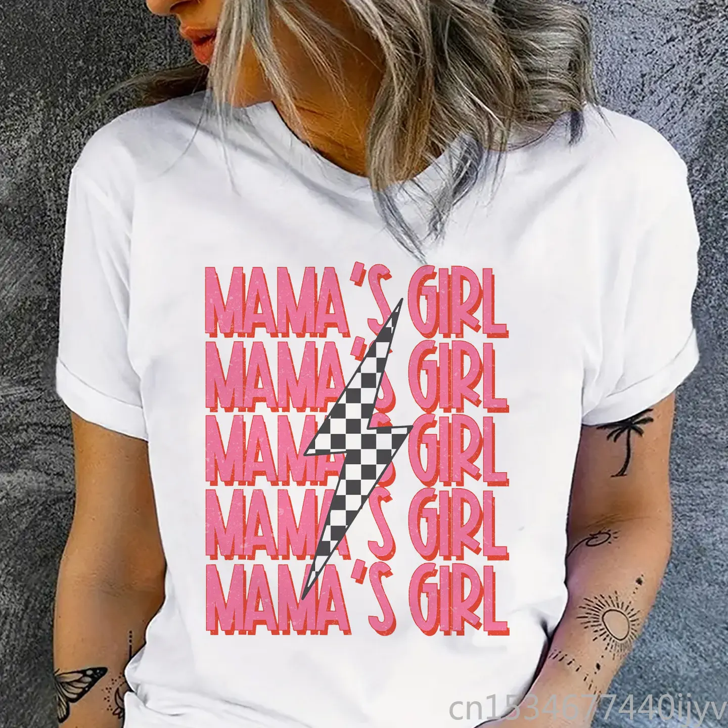 

Mamas Girl Cute Aesthetic T-shirts Women Casual Fashion Short Sleeve Tshirt Harajuku Boho Clothes Tops