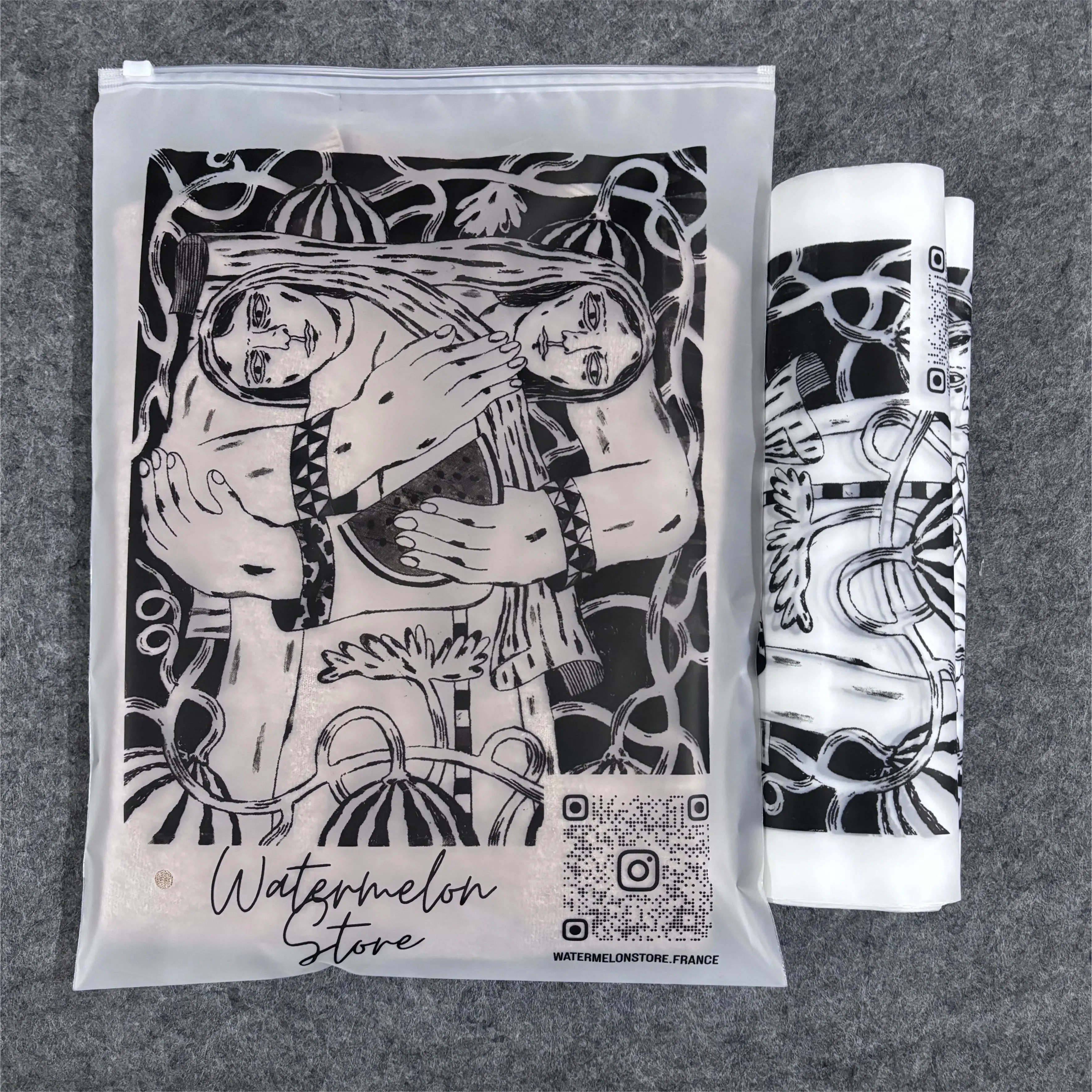 Пользовательские печатные матовые ПВХ ldpe cpe пластиковые сумки с