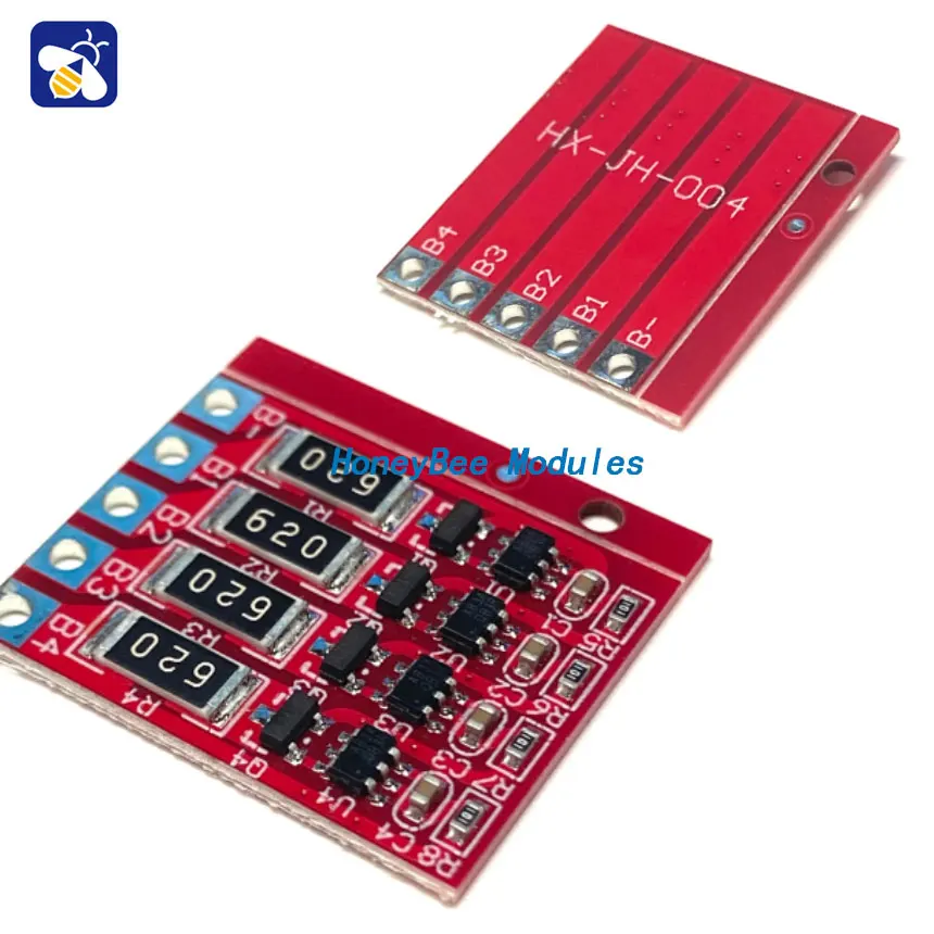 

4 series 3.2V lithium iron phosphate battery equalization board 3.6V lithium iron phosphate equalization function board charging