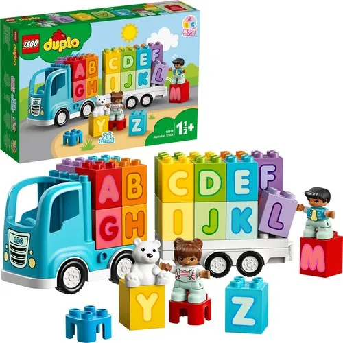 Оригинальный игровой Набор LEGO DUPLO 10915 с алфавитом, подарок для дошкольников, 36 шт., для детей от 18 лет и месяцев, детский игровой набор из блоко...