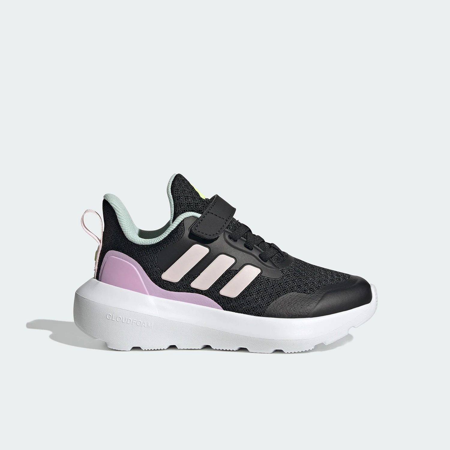 Фото Оригинальные детские повседневные спортивные кроссовки Adidas FORTARUN на липучках JI2192 №1