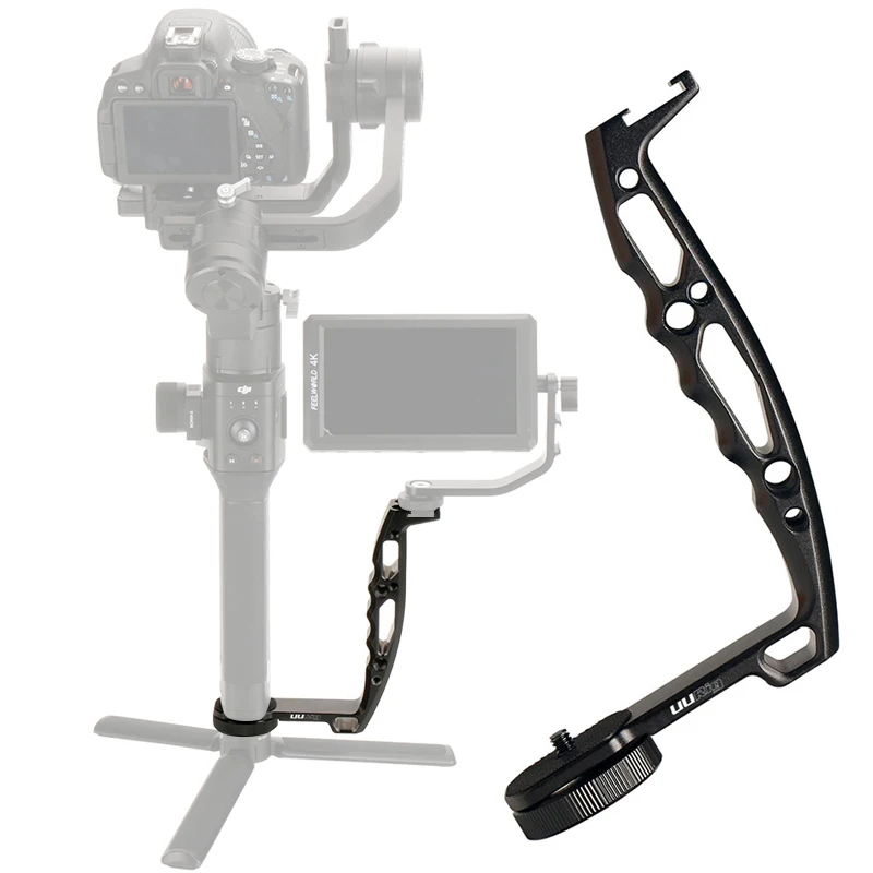 

Ulanzi DSLR Stabilizer L-Type Bracket Stand Handle Grip Applicable Monitor for Zhiyun Crane 2 DJI Ronin RS 2 Weebill Gimbal