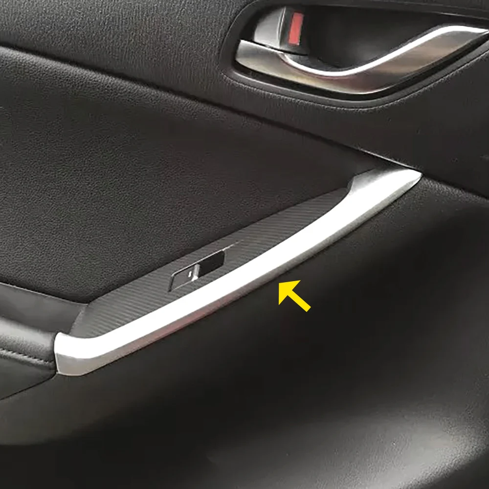 

Хромированные молдинги для задних подлокотников двери для аксессуаров Mazda CX-5 2013-2016