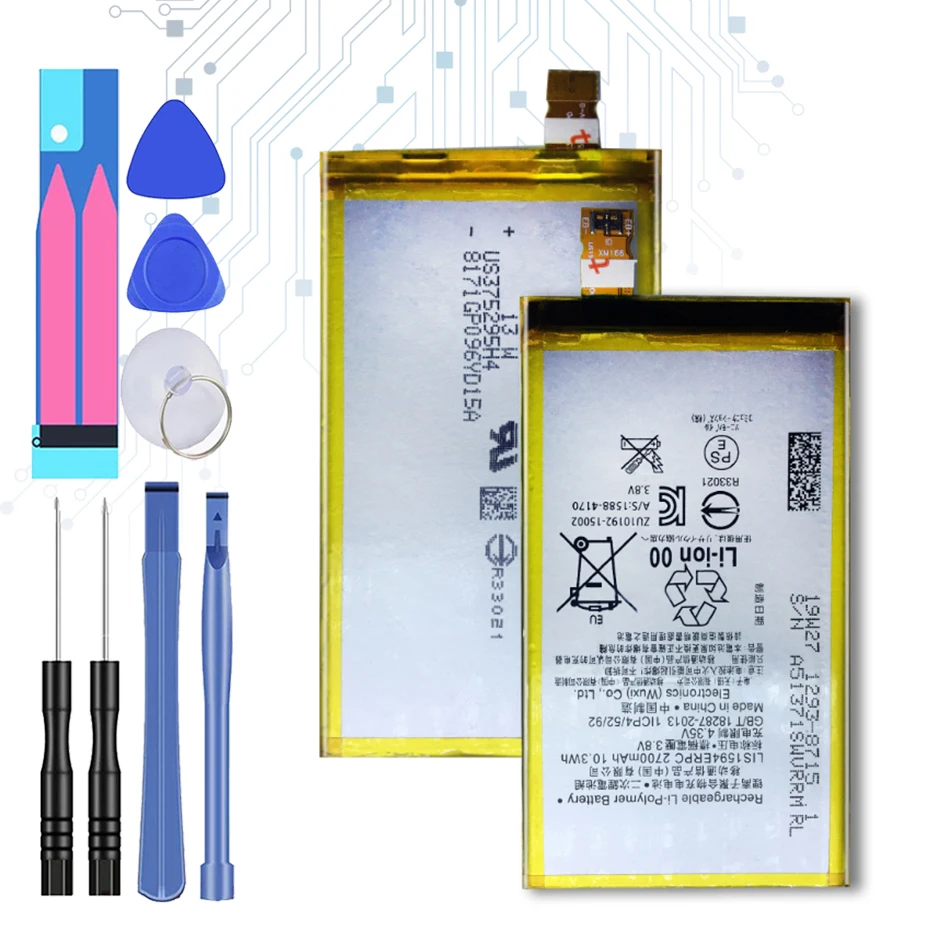 

2700mAh LIS1594ERPC Battery for Sony Xperia Z5 Mini Z5mini Z 5 Mini Z5E5823 Z5 Z 5 Batteria + Free Tools