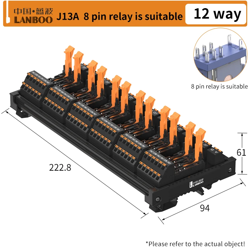 

LANBOO J13A модуль реле на DIN-рейку 4/6/8/12 каналов