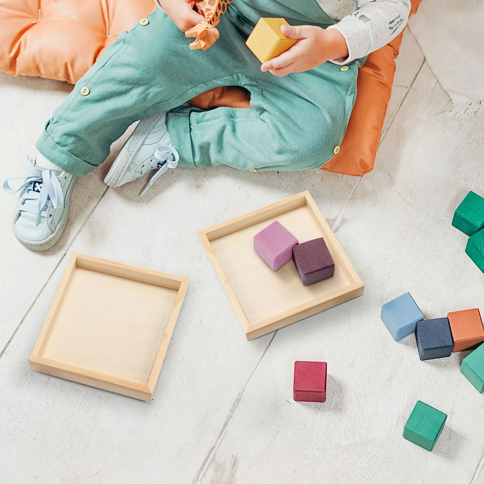 6- шт. головоломка колыбельная панель для рисования пазлы лотки из натурального