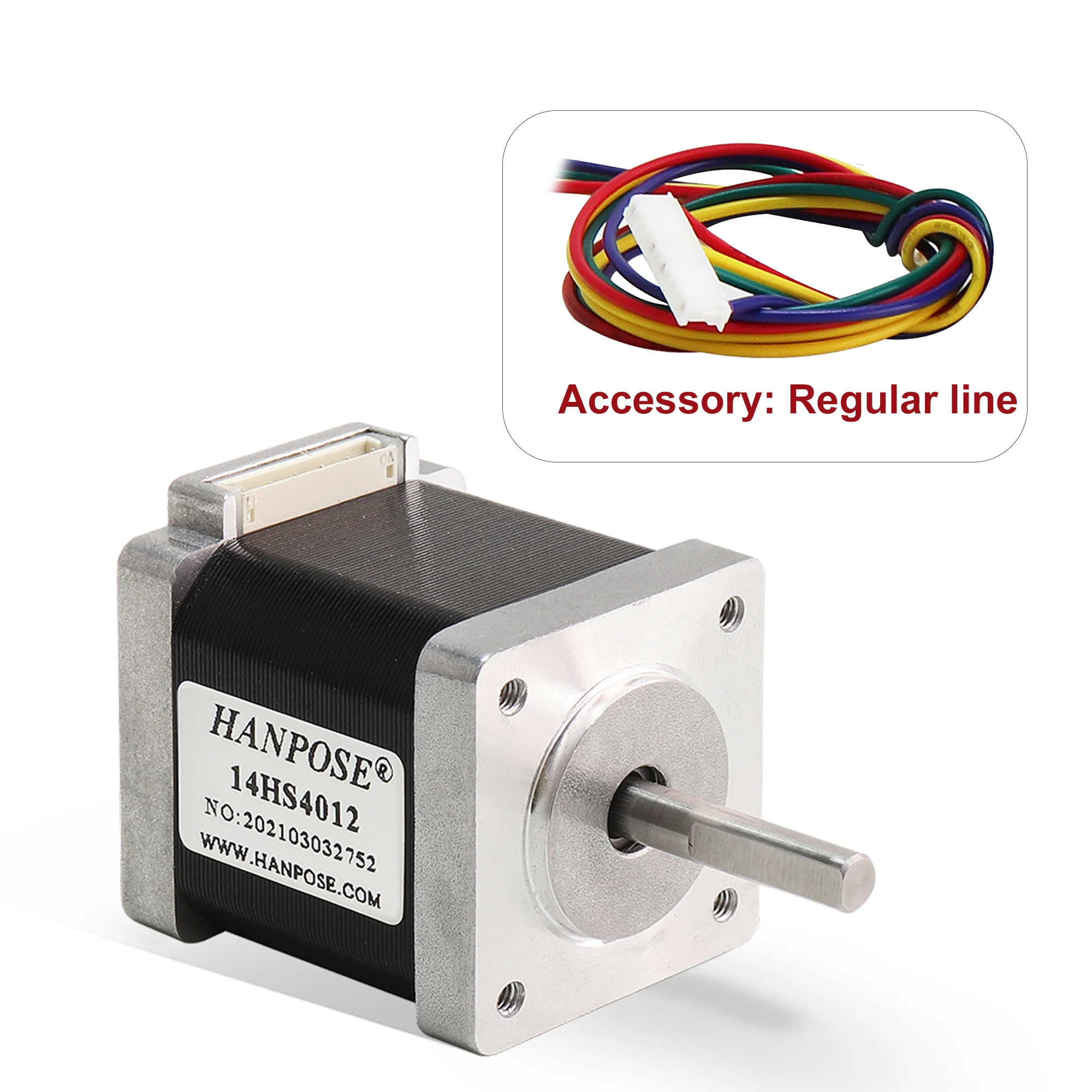 Двухфазный шаговый двигатель NEMA14 14HS4012 1.2A 0.22Nm для гравировального и фрезерного