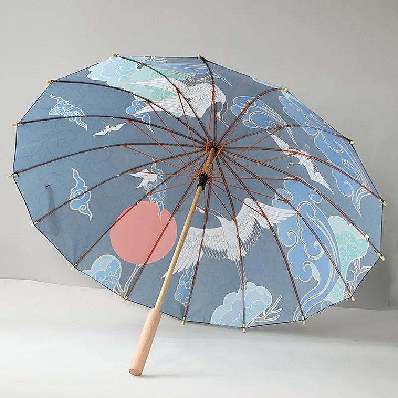 Свадебный традиционный автоматический дешевый китайский женский УФ-зонт Защита