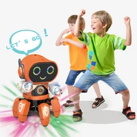 new product dancing electric six claw fish steel robot light music children boy gift hot selling toys