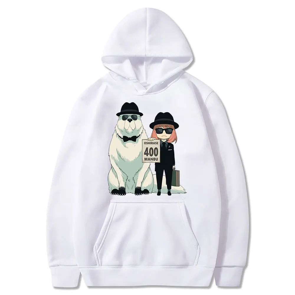 

Anime Spy X Family Graphics Hoodie Manga Anya Forger Bond Forger Oshirase 400 Manbu Long Sleeve Sweatshirts Oversized Unisex