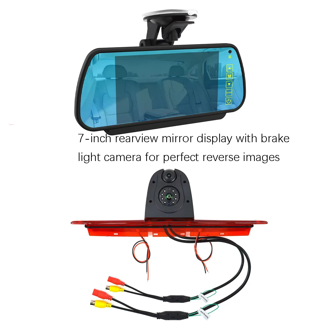 Камера заднего хода стоп-сигнала с двумя объективами и камера дальнего света со