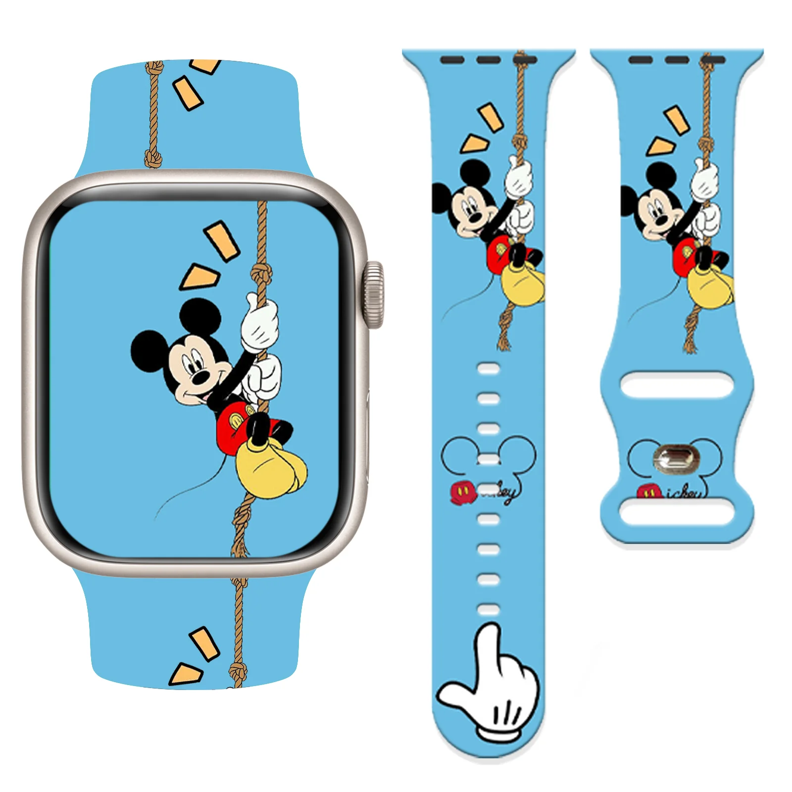 Силиконовый ремешок Disney Naughty для Apple Watch
