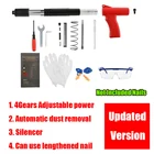 Обновленная версия, ручной мини стальной пистолет для гвоздей, автоматический шлаковый глушитель, 4 передачи, регулируемый мощный бетонный настенный инструмент для заклепок