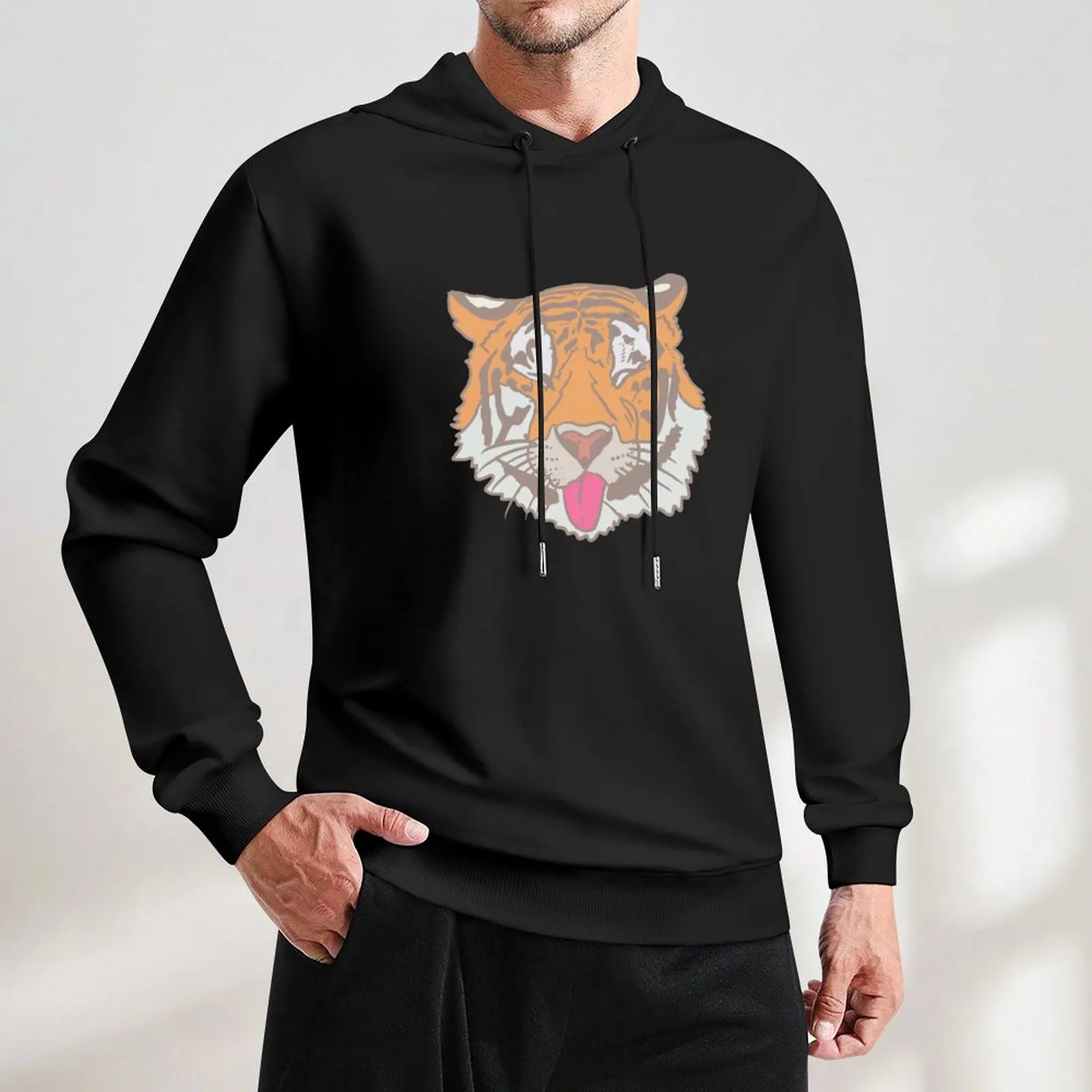 Пуловер с капюшоном Tiger Boop уличная мужская одежда рубашка дизайнерские толстовки