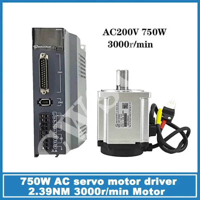 Серводрайвер AC 220В 750Вт с энкодером для ЧПУ станка