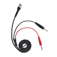 p1008a 120cm bnc to dual 4mm stackable banana plug test lead probe cable for oscilloscope signal generator