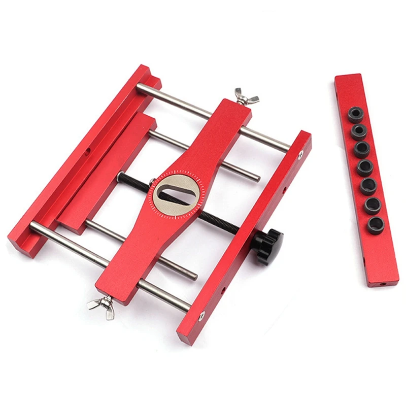 

Precision Mortising Jig and Loose Tenon Joinery Jig 2 in 1 Punch Locator Doweling Jig Connector Fastener for Woodworking