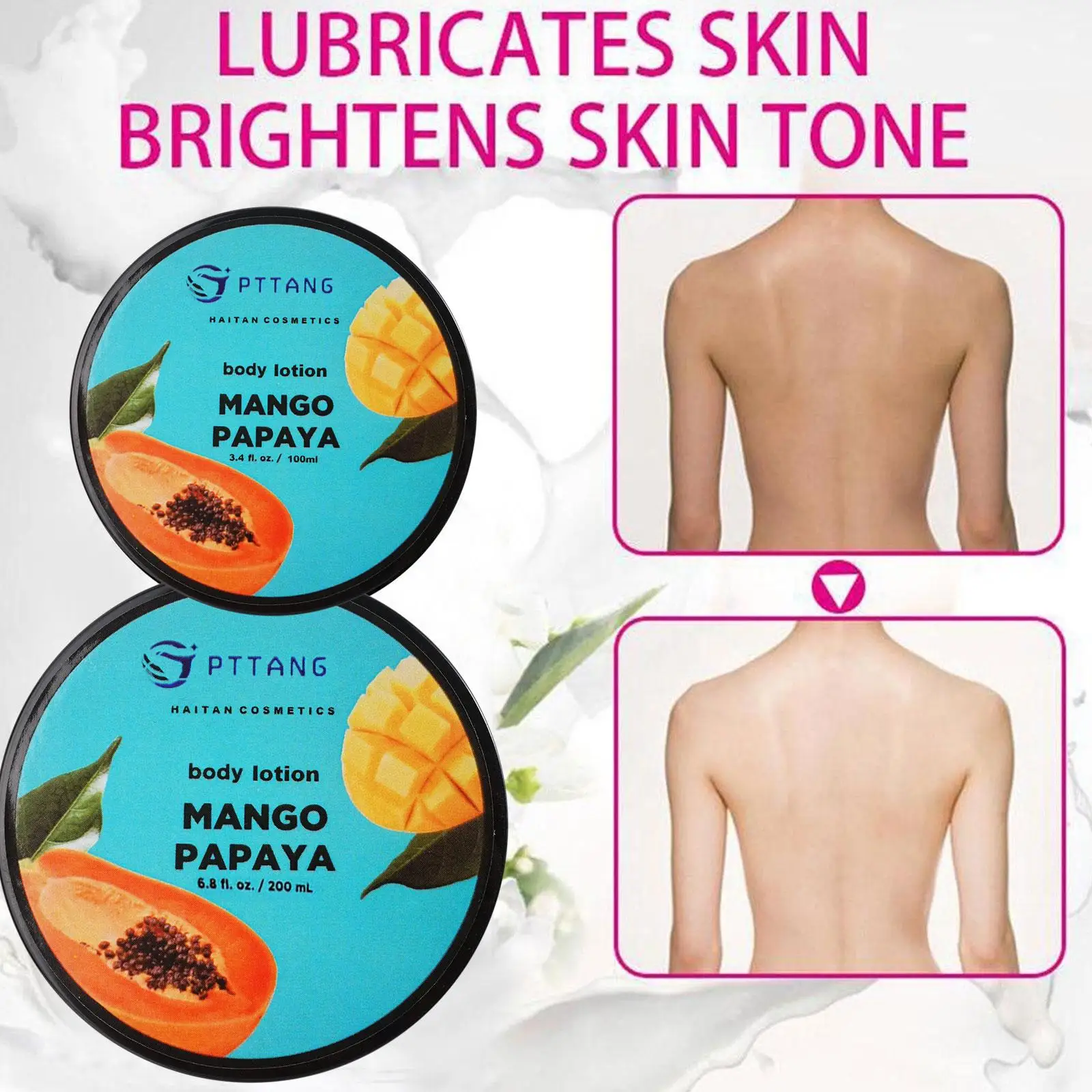 

Крем-скраб для тела 100/200 мл, пилинг для всего тела, отшелушивающий и питательный лосьон с папайей, увлажняющая соль для ванны и тела Z6P8