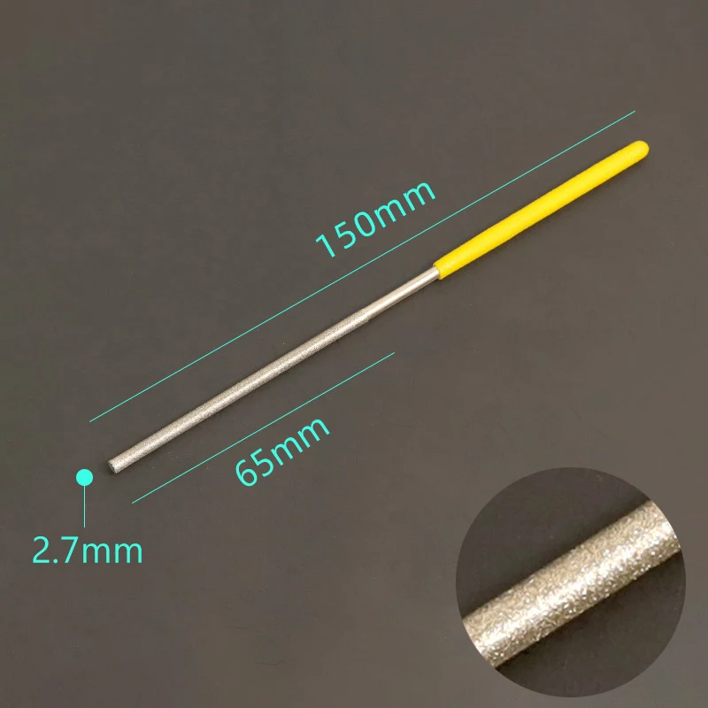 Алмазный цилиндрический напильник 1/1,2/1,5/1,7/2,2/2,7/3,3/3,8/4,8/5,8 мм, диаметр развертывающего напильника, шлифовальный инструмент, сделай сам, нефритовый сплав, различные напильники