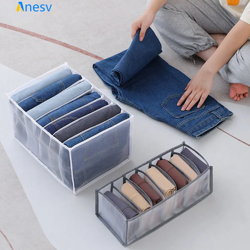 

Clothes trousers folding storage bag drawer divider bag transparent finishing underwear underwear compartment storage artifact