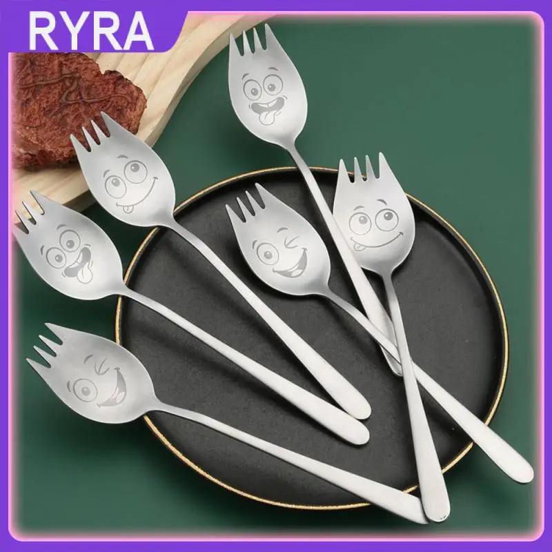 

Двойная ложка-вилка из нержавеющей стали для еды лапши