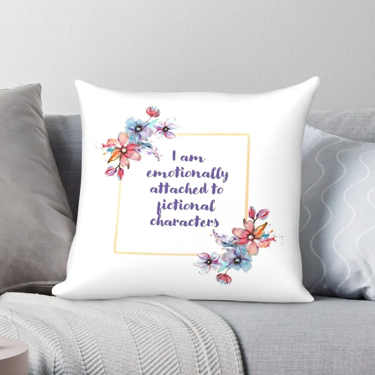 

Fictional Characters Square Pillowcase Polyester Linen Velvet Pattern Zip Decor Bed Cushion Case