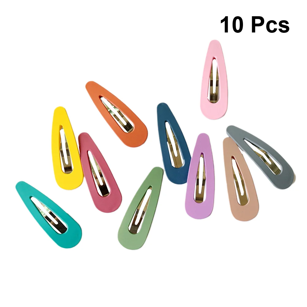 

10pcs Hairpins Candy Color Hollow Durable Equisite Barrette Hair Clips Hairpin for