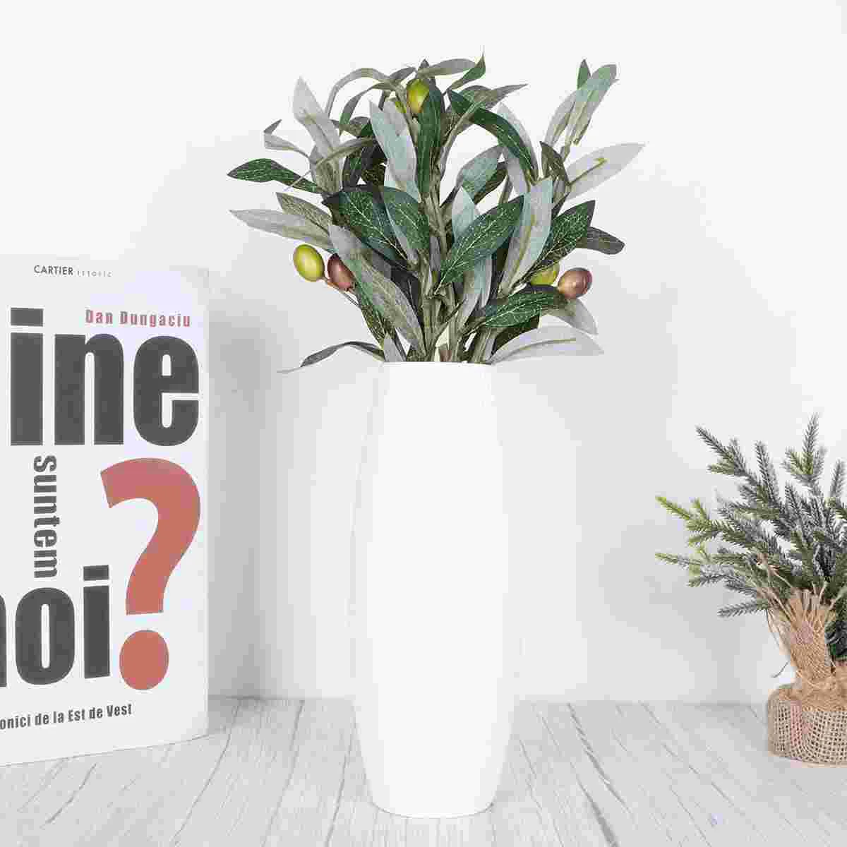 

Olive Artificial Fake Decoration Branch Tree Leaves Branches Simulation Flower Arrangement Faux Photography Props Supplies Trees