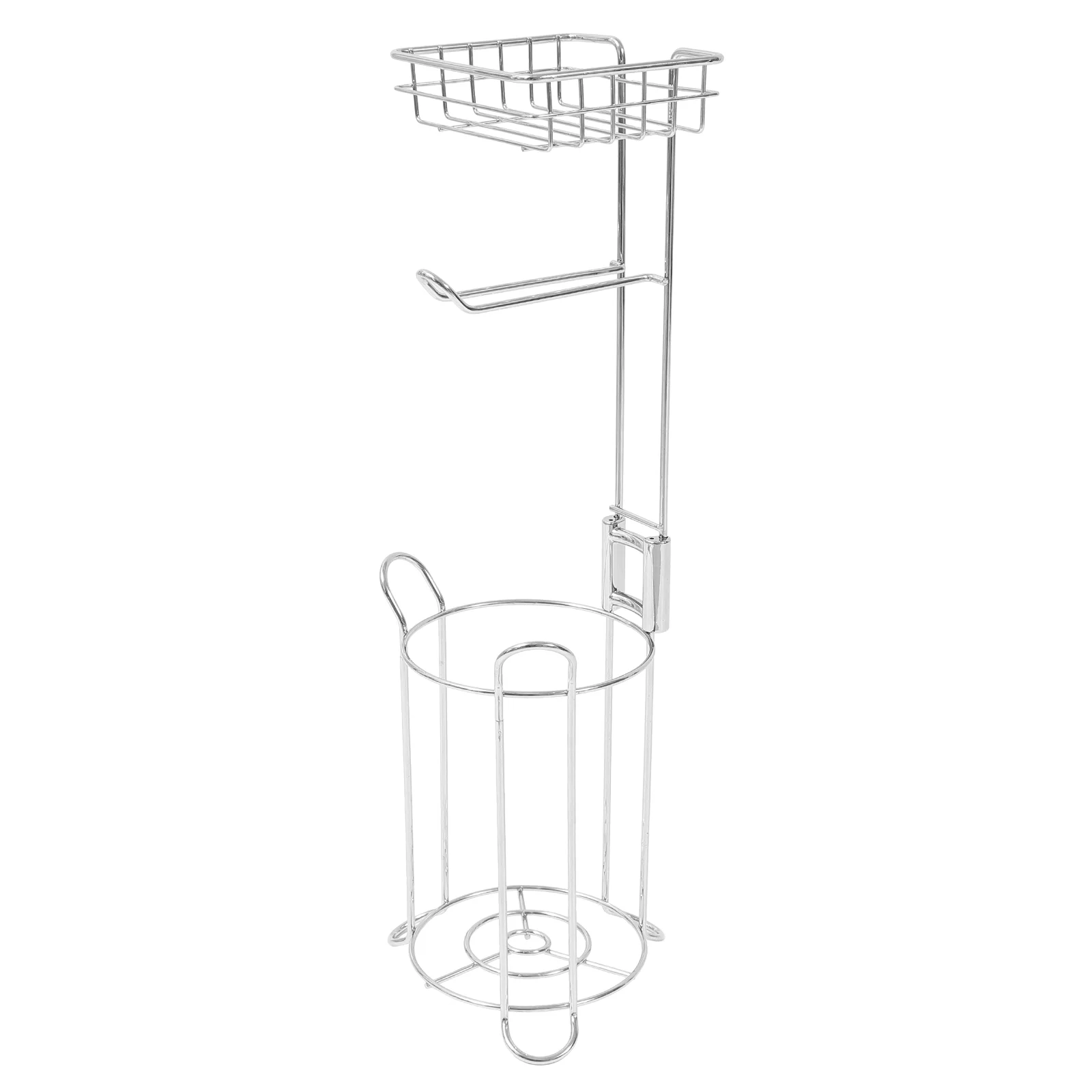 

Paper Toilet Roll Holder Tissue Rack Stand Organizer Towel Bathroom Dispenser Storage Shelf Freestanding Shampoo Racks Floor