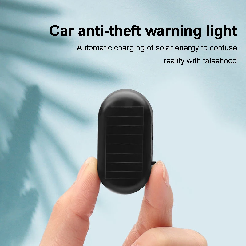 Автомобильный поддельный светильник на солнечной энергии супер яркий мигающий