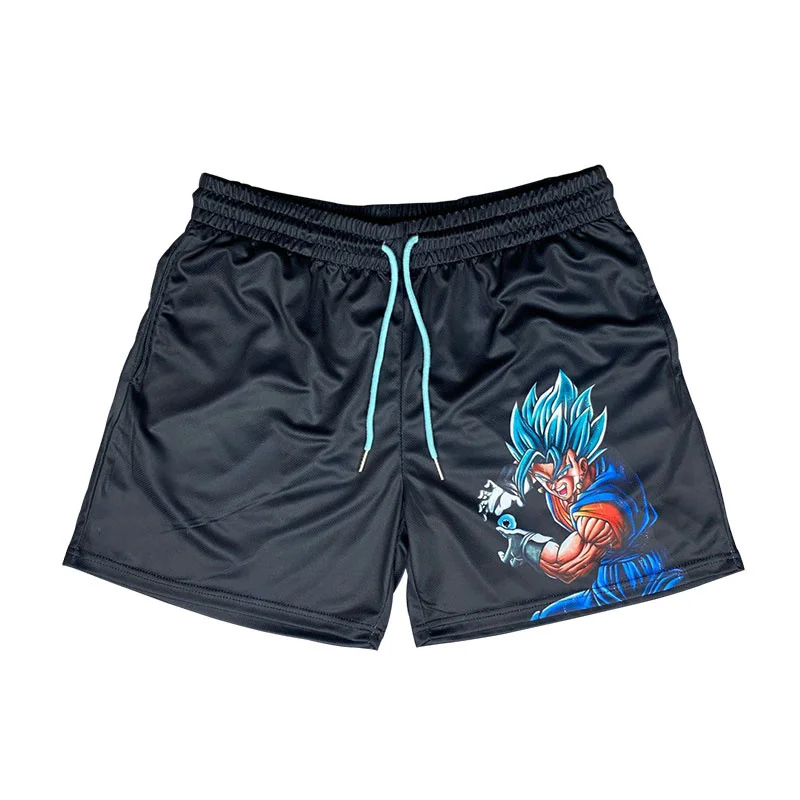 

Летние мужские спортивные быстросохнущие штаны с аниме, для фитнеса и тренировок ym