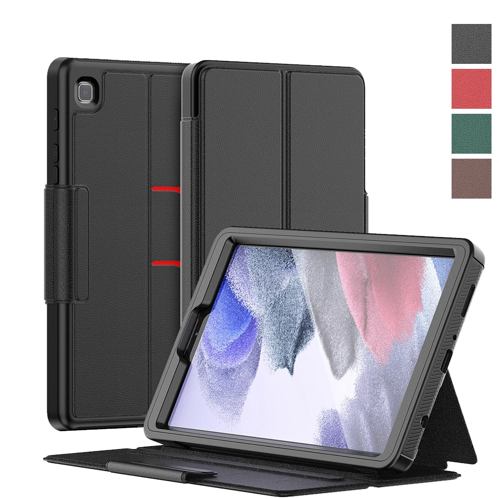 

For Samsung Galaxy Tab A7 Lite 8.7 Inch 2021 SM-T220 SM-T225 Case PU Leather Flip Magnetic Buckle Shockproof Stand Tablet Cover