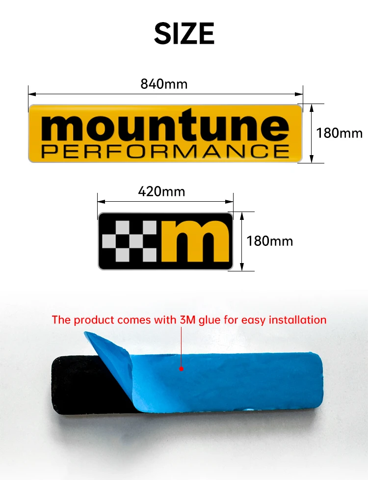 Для Ford focus Fiesta Mondeo Mustang M Golf 3D металлические логотипы mountune m комплекты кузова