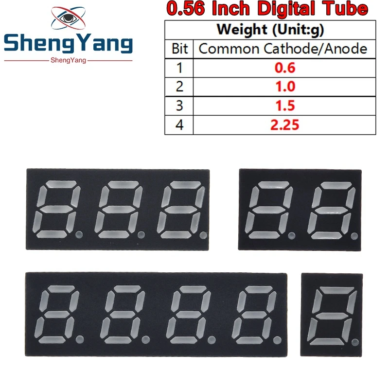 TZT 5 5-дюймовый цифровой дисплей в виде трубки фотографический 1 бит 2 3 Бит 4 общий