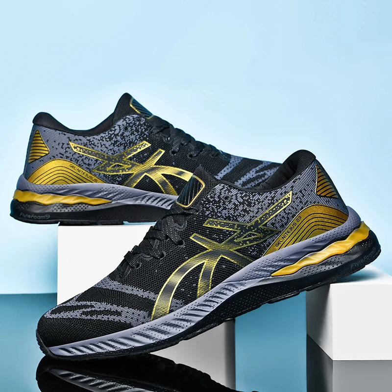 Мужские удобные зеленые Дышащие Беговые кроссовки мужская плетеная уличная