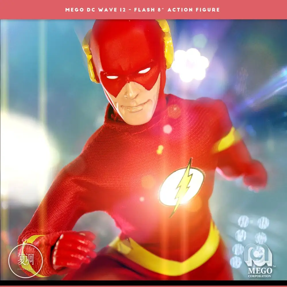 

Mego DC Comics The Flash Action Figure 8 Inch Pvc&cloth Collectible Halloween Gift Toys for Boys