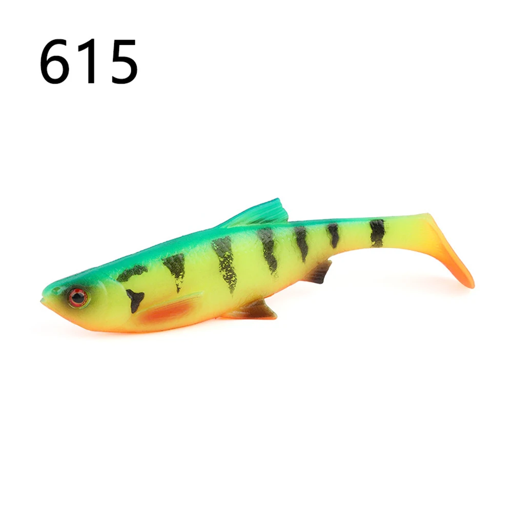 

120mm Fishing Lures Soft Fishing Baits Fishing Soft Lures 3D Eyes T Tail Artificial Bait Plastic Pike Fishing Lures 9/13/18cm