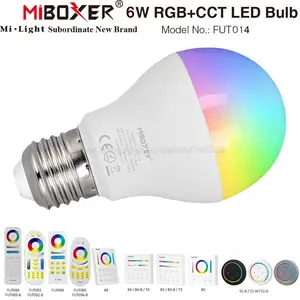 MiBoxer 6 Вт RGB + CCT светодиодный ная лампа E27 AC85-265V WiFi лампа FUT014 2,4G 4-зонное дистанционное управление смартфоном APP Alexa Google Голосовое управление