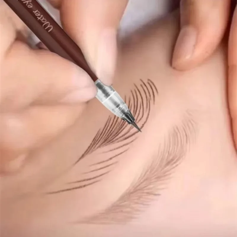 Waterproof Liquid Eyebrow Pencil Easy To Color Sweat-proof Pen 0.01MM Ultra Thin Head Eye Makeup Cosmetic