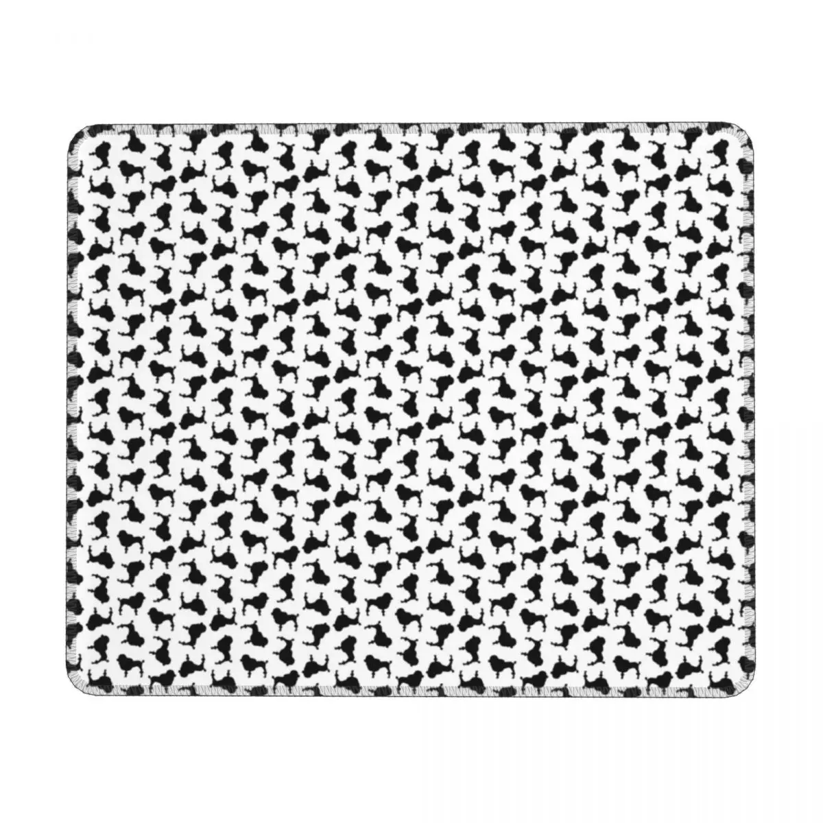 

Cute Poodle Print Horizontal Print Mouse Pad Dog Silhouettes Aesthetic Original Mousepad Office Anti Fatigue Rubber Mouse Pads