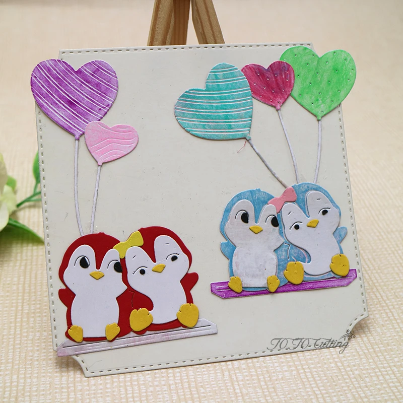 Высечки в виде животных и пингвина для рукоделия высечки скрапбукинга