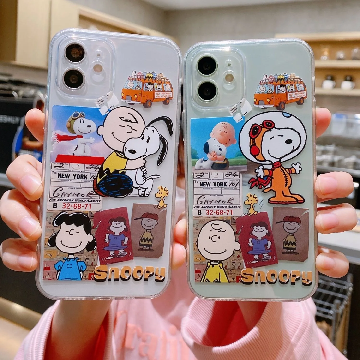 

Cartoon Snoopies Charlies Browns Phone Case For iPhone 14 13 12 11 Pro Max Mini X XR XS MAX 7 8Plus Couple Anti-drop Soft Cover
