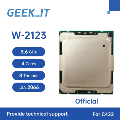 Intel Xeon W-2123　3.6GHz 8.25M LGA2066　SR3LJ