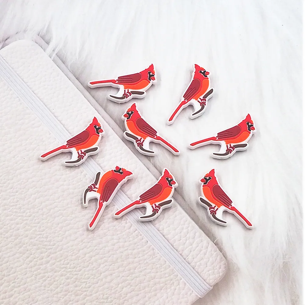 

50 шт., силиконовые бусины Chenkai в виде птиц