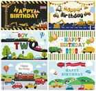 Фон Yeele для фотографирования мальчиков, игрушечный автомобиль, день рождения, строительная зона, экскаватор, грузовик, кран, новорожденный душ, фон для фотостудии