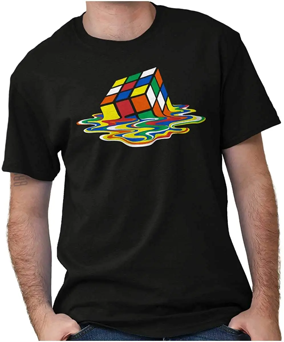 

Футболка с рисунком расплавленного кубика Рубика для мужчин и женщин