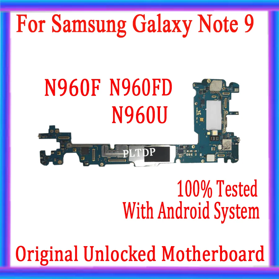 Материнская плата для Samsung Galaxy Note 9 N960F N960FD N960U, 128 ГБ