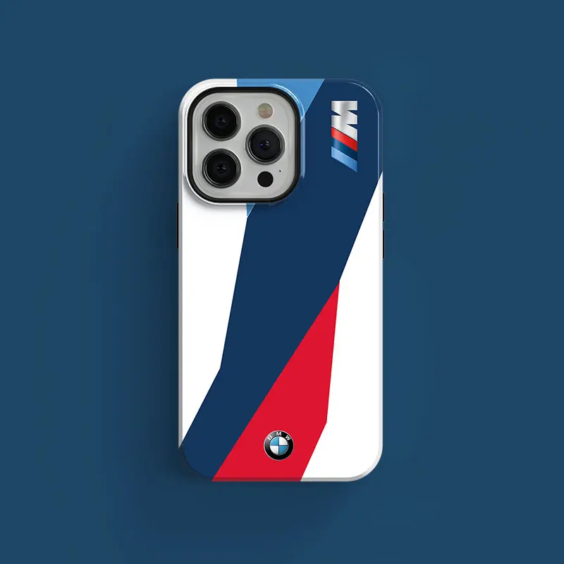 

Racing BMW-M4 M Power Car Phone Case for iPhone 14 11 13 12 Pro Max XS XR X 8 7 6 6S All-Inclusive With Side Pattern Film Cover